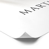 Modern In Loving Memory Photo Script Funeral Foam Poster (Hoek)