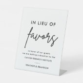 Modern in plaats van bruidsschat reclamebord met voetstuk (Voorkant)