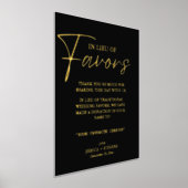 Modern in plaats van gunsten bruiloft liefdadighei folie afdrukken (Laagn)