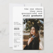 Modern in quarantaine geplaatst Covid Grey Foto Af Aankondiging (Voorkant)