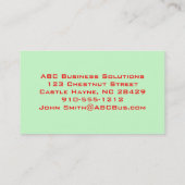 Modern India Paisley Visitekaartjes (Achterkant)