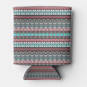 Modern Indiaans Tribal Aztec Patroon Blikjeskoeler (Voorkant)