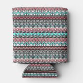 Modern Indiaans Tribal Aztec Patroon Blikjeskoeler (Achterkant)