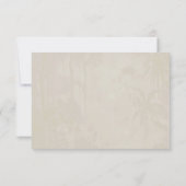 Modern Indiaas Pichwai thema bruiloft Reactie Kaar RSVP Kaartje (Achterkant)