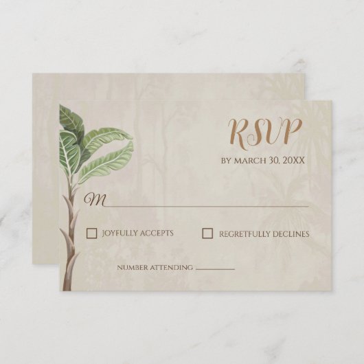 Modern Indiaas Pichwai thema bruiloft Reactie Kaar RSVP Kaartje (Voorkant / Achterkant)