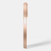 Modern Indigo Blue Agaat & Roos Gold Confetti Leaf Case-Mate iPhone Case (Achterkant / Rechts)