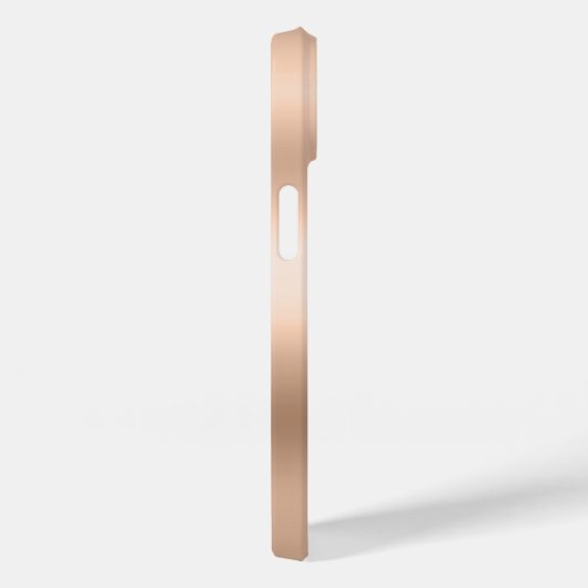 Modern Indigo Blue Agaat & Roos Gold Confetti Leaf Case-Mate iPhone Case (Achterkant / Rechts)