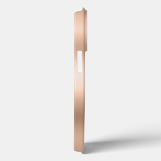 Modern Indigo Blue Agaat & Roos Gold Confetti Leaf Case-Mate iPhone Case (Achterkant / Rechts)