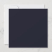 Modern Indigo Blue Stripe Waterverf Wedding Kaart (Achterkant)