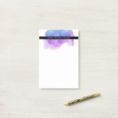 Modern Indigo Waterverf op maat Post-it® Notes (Op bureau)