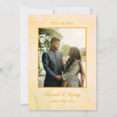 Modern Indisch Hindoe Bruiloft Ganesha Logo Chakra Kaart (Achterkant)