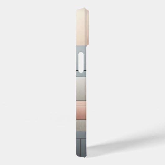 Modern Industrial Metallic Block Pattern Copper an Case-Mate iPhone Case (Achterkant / Rechts)