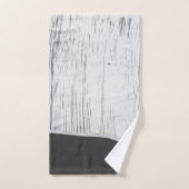 Modern Industrial Scratched White Charcoal Gray Bad Handdoek (Handdoek)