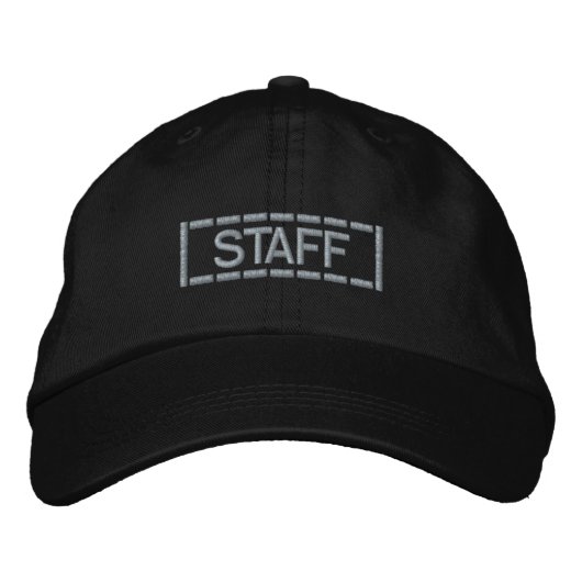 Modern Industrieel Gestreept Box Logo Aangepaste T Geborduurde Pet (Voorkant)