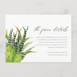 MODERN INFORMATIE OVER DE WATERVERF VAN CACTUS FLO INFORMATIEKAARTJE