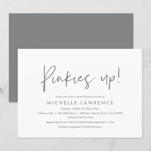 Modern informeel, leuk en speels bruidsfeestje kaart