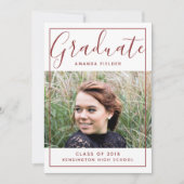 Modern ingelijst Afstuderen foto | Bourgogne Kaart (Voorkant)