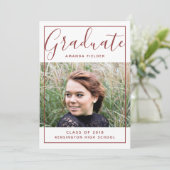 Modern ingelijst Afstuderen foto | Bourgogne Kaart (Staand voorkant)