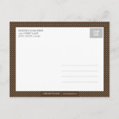 Modern Initiaal Geboorteaankondiging - blauw Aankondigingskaart (Achterkant)