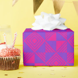 Modern Initiaal geometrische liefde Vaderdag Cadeaupapier