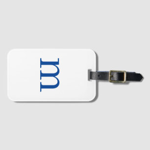 Modern Initiaal Monogram Bagagelabel