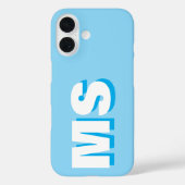 Modern Initiaal Monogram Case-Mate iPhone Case (Achterkant)