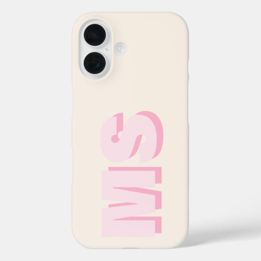 Modern Initiaal Monogram Case-Mate iPhone Case (Achterkant)