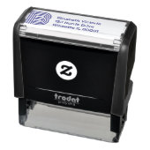 Modern Initiaal Monogram Gepersonaliseerd Zelfinktende Stempel (Product)