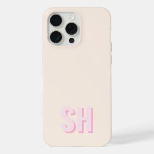 Modern Initiaal Monogram iPhone 15 Pro Max Case