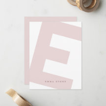 Modern Initiaal Overdreven Monogram en Naam
