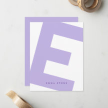Modern Initiaal Overdreven Monogram en Naam