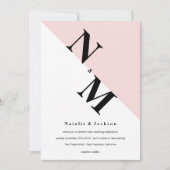 Modern Initiaal Weddenschap Kaart (Voorkant)