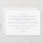 Modern Initials Minimalist Photo Couple Wedding Save The Date (Achterkant)