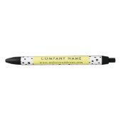 Modern Ink Stippen Patterned Company/Event Zwarte Inkt Pen (Voorkant)