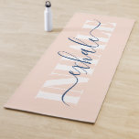 modern inktbruinkend citaat voor inktvis yogamat<br><div class="desc">Inhale exhale moderne zwart-wit citaat</div>