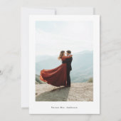 Modern inline ze zei ja Vrijgezellenfeest foto Kaart (Achterkant)