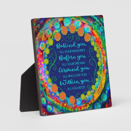 Modern Inspirerend achter je Afstuderen Fotoplaat (Voorkant)