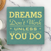 Modern Inspirerend citaat voor typografie Stenen Onderzetter