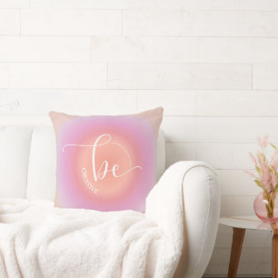 Modern Inspirerend Quote Roze Wees creatief Kussen