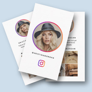 Modern Instagram-profielgrid-influencer Visitekaartje