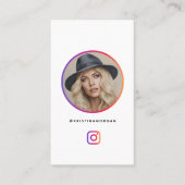 Modern Instagram-profielgrid-influencer Visitekaartje (Voorkant)
