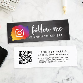 Modern Instagram Qr Code Mini Visitekaartje
