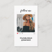 Modern installatiesram Je foto volgt me Visitekaartje (Voorkant)