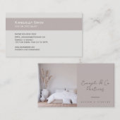 Modern Interieur Design aangepaste foto Visitekaartje (Voorkant / Achterkant)