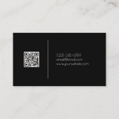 Modern interieur ontwerp met streepjescode-Visitek Visitekaartje (Achterkant)