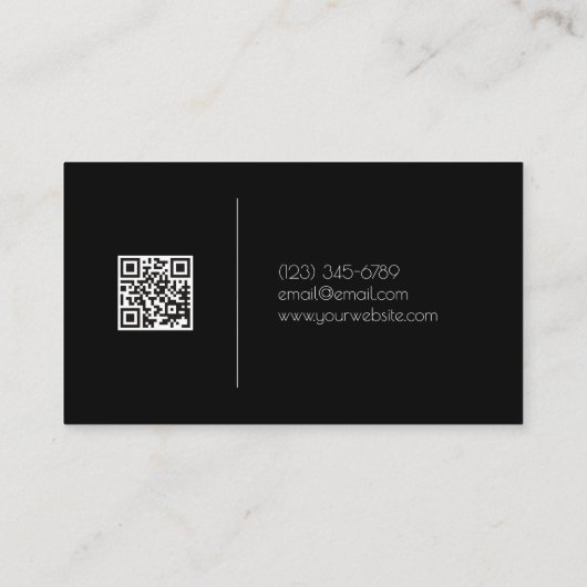 Modern interieur ontwerp met streepjescode-Visitek Visitekaartje (Achterkant)