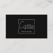 Modern interieur ontwerp met streepjescode-Visitek Visitekaartje (Voorkant)