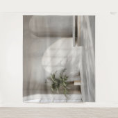 Modern interieur woonkamer achtergrond wandtapijt wandkleed (Voorkant)