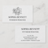 Modern Interior Design Business Card Visitekaartje (Voorkant / Achterkant)