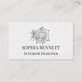 Modern Interior Design Business Card Visitekaartje